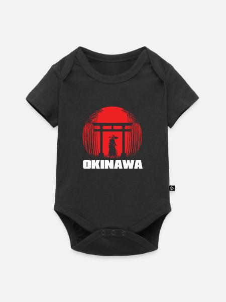Japanische Kunst Okinawa Japan - Baby Premium Kurzarmbody - Schwarz