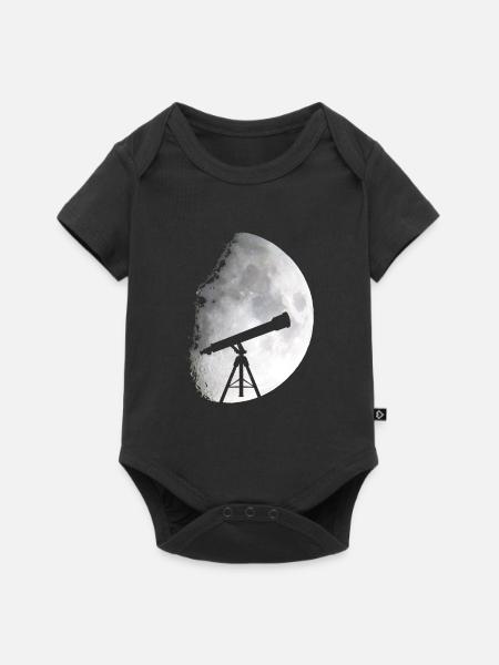 Telescope Space - Baby Premium short-sleeve bodysuit - black