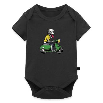 Scooter scooter mobylette scooter - Body à manches courtes Premium Bébé - noir - Devant