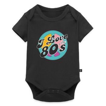 Retro 80s Era Vintage Eighties 80s - Baby Premium short-sleeve bodysuit - black - Front