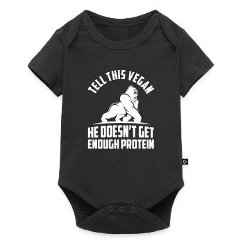 Végétaliens végétaliennes légumes Végétalien - Body à manches courtes Premium Bébé - noir - Devant