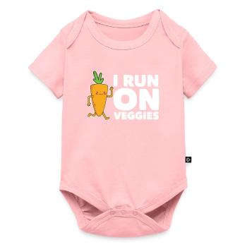 Légumes végétarien végétarien - Body à manches courtes Premium Bébé - rose - Devant