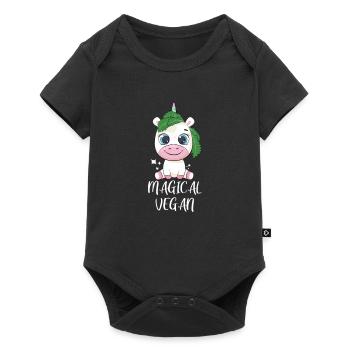 Végétaliens végétaliennes légumes Végétalien - Body à manches courtes Premium Bébé - noir - Devant
