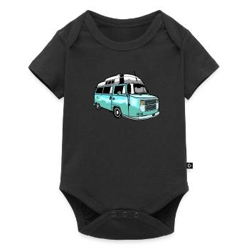 Camper Bus Caravane Bus - Body à manches courtes Premium Bébé - noir - Devant