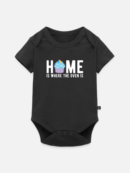 Bäcker Backen Konditor - Baby Premium Kurzarmbody - Schwarz