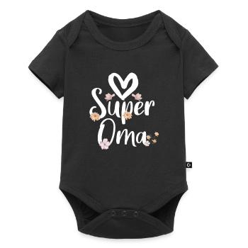 Mama Mutter Muttertag Oma Großmutter - Baby Premium Kurzarmbody - Schwarz - Vorne