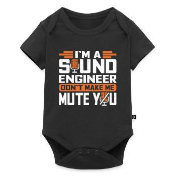 Tontechniker Sound Audio Engineer - Baby Premium Kurzarmbody - Schwarz - Vorne