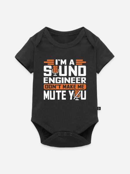 Tontechniker Sound Audio Engineer - Baby Premium Kurzarmbody - Schwarz