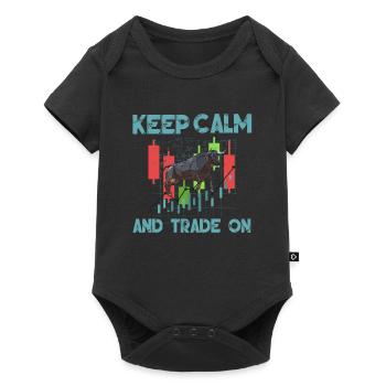 Stock Day Trading Exchange Forex Stock Trader - Baby Premium short-sleeve bodysuit - black - Front