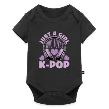 K-Pop Kpop K-Drama Korean Pop Musique - Body à manches courtes Premium Bébé - noir - Devant