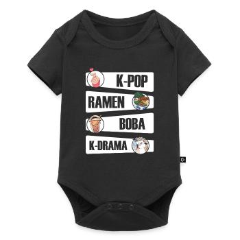 K-Pop Kpop K-Drama Korean Pop Music - Baby Premium short-sleeve bodysuit - black - Front