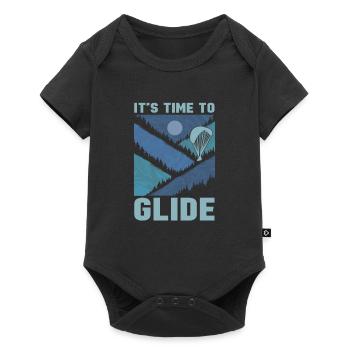 Paragliding Paragliding Paragliding Paragliding - Baby Premium short-sleeve bodysuit - black - Front