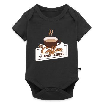 Café buveurs de café Amateurs de café - Body à manches courtes Premium Bébé - noir - Devant