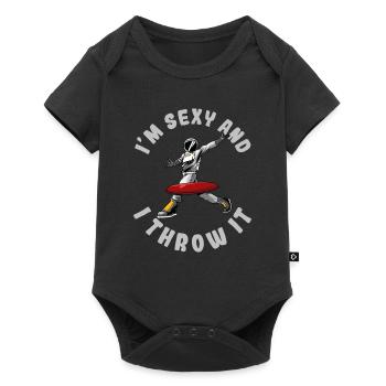 Frisbee Golf - Baby Premium short-sleeve bodysuit - black - Front