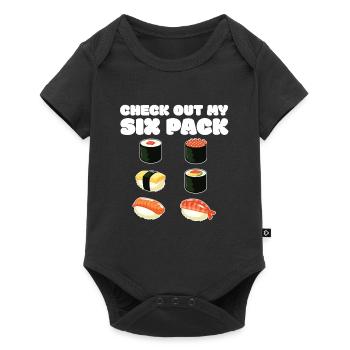 Sushi - Baby Premium Kurzarmbody - Schwarz - Vorne