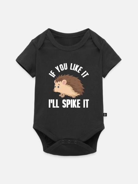 Igel - Baby Premium Kurzarmbody - Schwarz