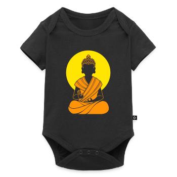 Buddha Buddhist Buddhism - Baby Premium short-sleeve bodysuit - black - Front