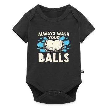 Golf Golfer Golfer Golfer Golf Course - Baby Premium short-sleeve bodysuit - black - Front
