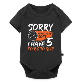 Basketball Basketballer - Baby Premium short-sleeve bodysuit - black - Front