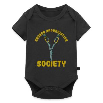 Retro Climbing Mountain Sports Vintage Climber - Baby Premium short-sleeve bodysuit - black - Front