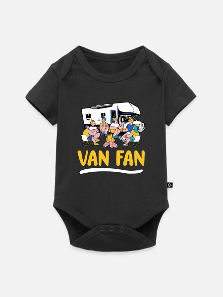Wohnwagen Wohnmobil Caravan Camper - Baby Premium Kurzarmbody - Schwarz