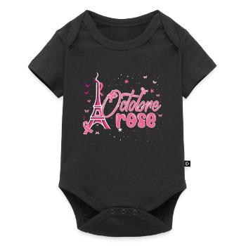 En Octobre We Wear Pink, Paris Octobre Rose - Body à manches courtes Premium Bébé - noir - Devant