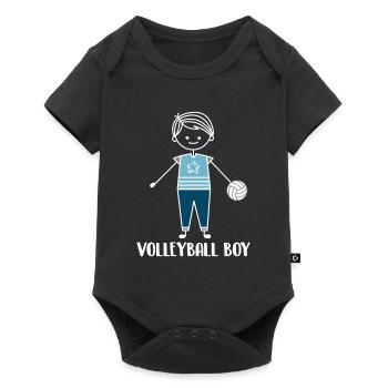 Volleyball Beach Volleyball - Baby Premium short-sleeve bodysuit - black - Front