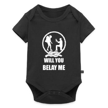 Climbing Mountaineering Climbers - Baby Premium short-sleeve bodysuit - black - Front