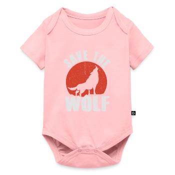 Loup - Body à manches courtes Premium Bébé - rose - Devant