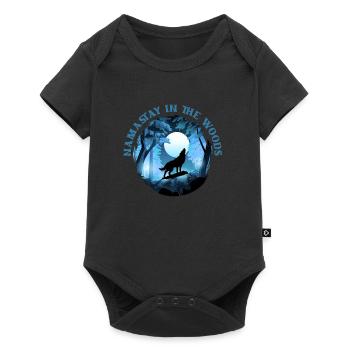 Wolf - Baby Premium short-sleeve bodysuit - black - Front