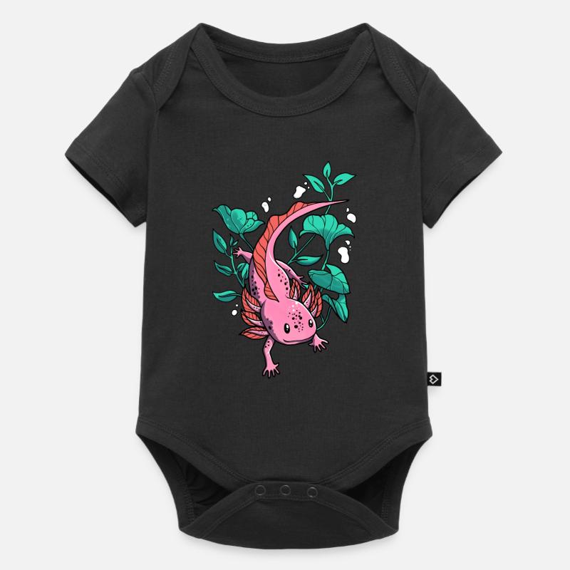 Salamandre Axolotl - Body à manches courtes Premium Bébé - noir