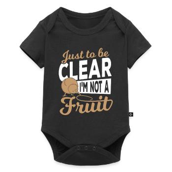 Ratite Kiwi - Body à manches courtes Premium Bébé - noir - Devant