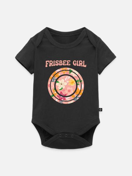 Frisbee - Baby Premium Kurzarmbody - Schwarz