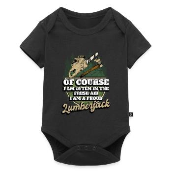 Tronçonneuse Forestier Bûcheron - Body à manches courtes Premium Bébé - noir - Devant