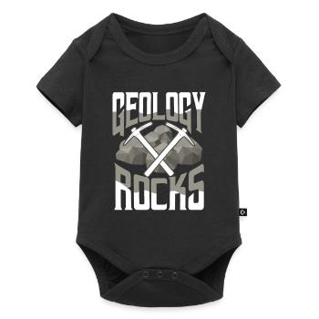Geologie Gesteinssammler Geologe - Baby Premium Kurzarmbody - Schwarz - Vorne