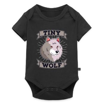 Wolf - Baby Premium short-sleeve bodysuit - black - Front