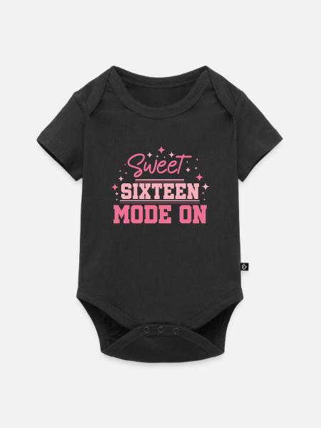 Sweet 16 - Baby Premium Kurzarmbody - Schwarz