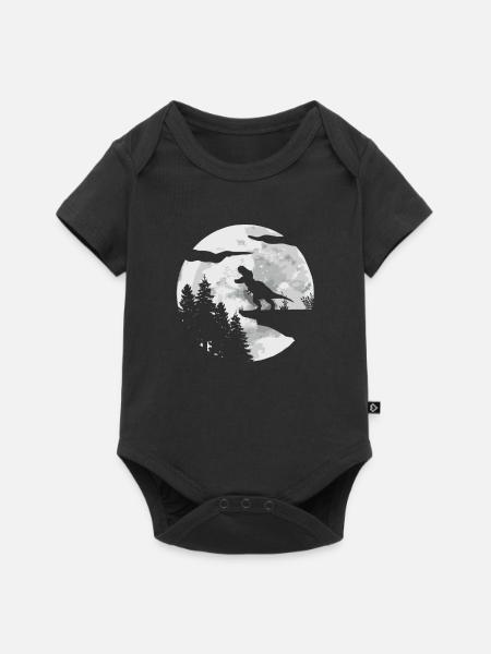 T-Rex Tyrannosaurus Rex - Baby Premium Kurzarmbody - Schwarz