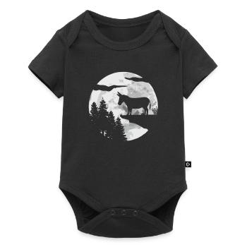 Donkey - Baby Premium short-sleeve bodysuit - black - Front