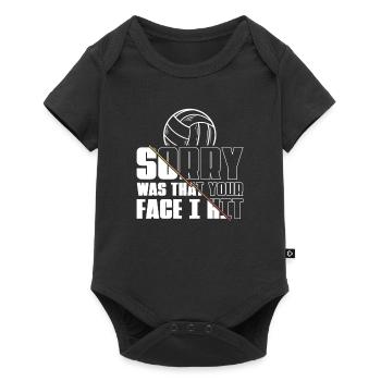 Volleyball Beach Volleyball - Baby Premium short-sleeve bodysuit - black - Front