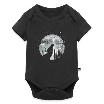 Tiger - Baby Premium Kurzarmbody - Schwarz - Vorne