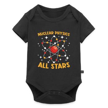 Physik Physiker - Baby Premium Kurzarmbody - Schwarz - Vorne