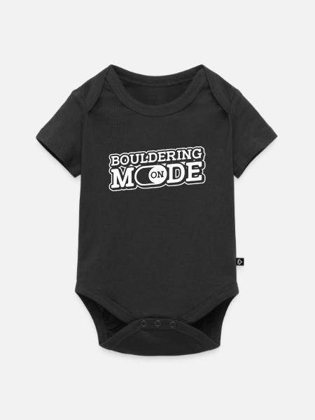 Bouldern - Baby Premium Kurzarmbody - Schwarz
