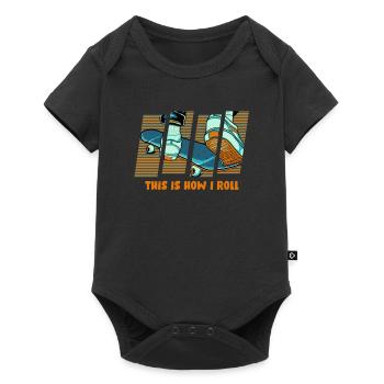 Skateboard Skateboard Skateur - Body à manches courtes Premium Bébé - noir - Devant