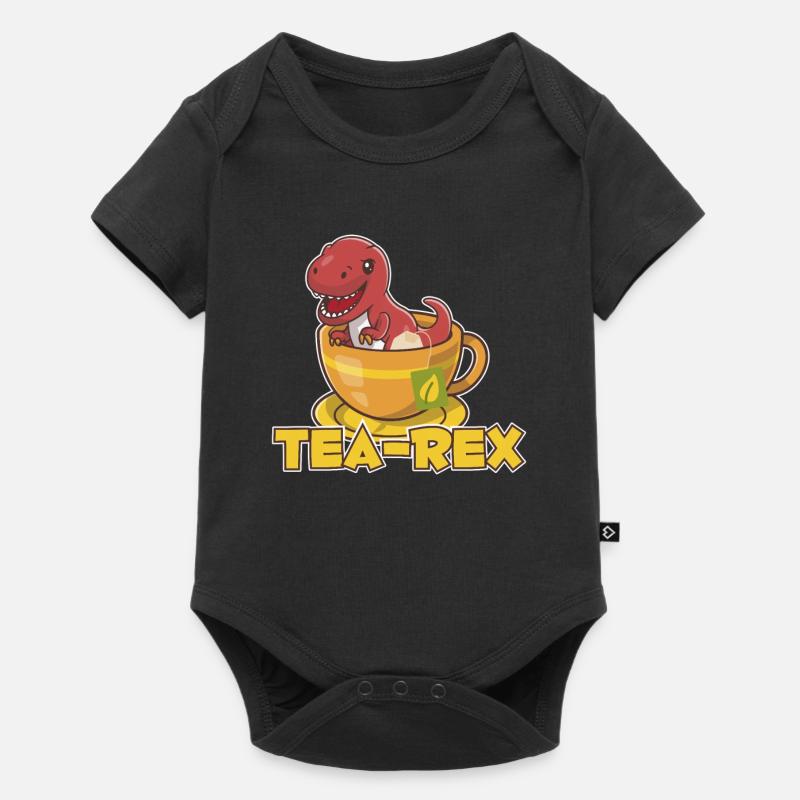 T-Rex Tee Rex Tea Rex - Baby Premium Kurzarmbody - Schwarz