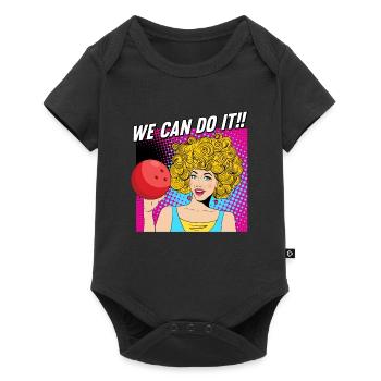 Bowling - Baby Premium Kurzarmbody - Schwarz - Vorne