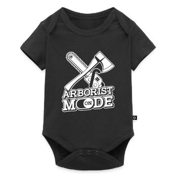 Arboriculture Arboriste Grimpeur d’arbres - Body à manches courtes Premium Bébé - noir - Devant