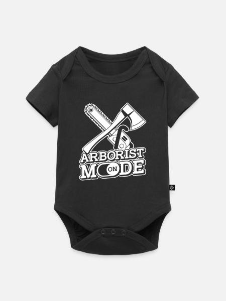 Baumklettern Baumpfleger Arborist Baumkletterer - Baby Premium Kurzarmbody - Schwarz