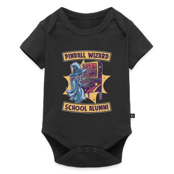 Retro Pinball Flipper Vintage Arcade Gaming - Baby Premium short-sleeve bodysuit - black - Front