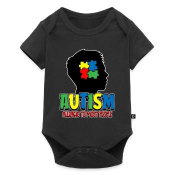 Autism Autistic - Baby Premium short-sleeve bodysuit - black - Front